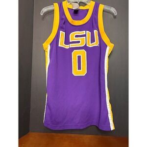 MightyMac Sports Kids LSU Tigers Basketball Jersey Purple Gold Size L 0